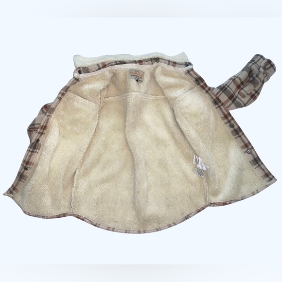 Weatherproof Vintage Youth Boy's Fleece Plaid Shirt Jacket Sherpa Lined Size 4T - Picture 5 of 9